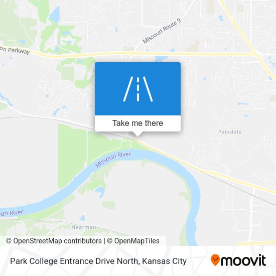 Park College Entrance Drive North map