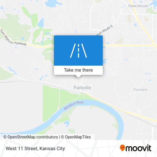 West 11 Street map