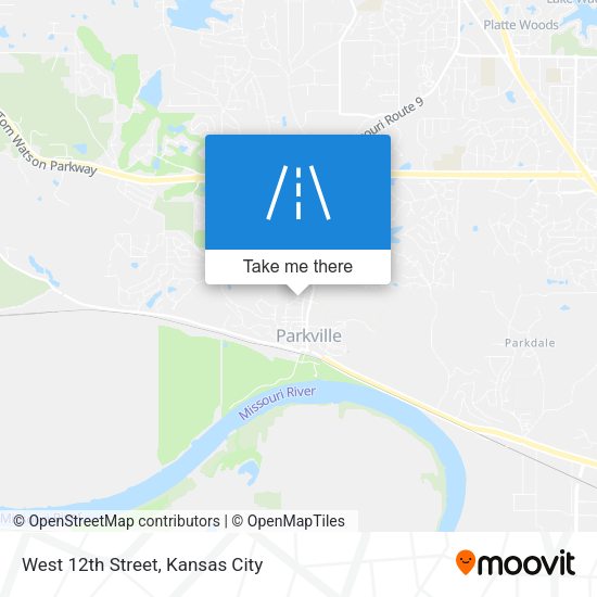West 12th Street map