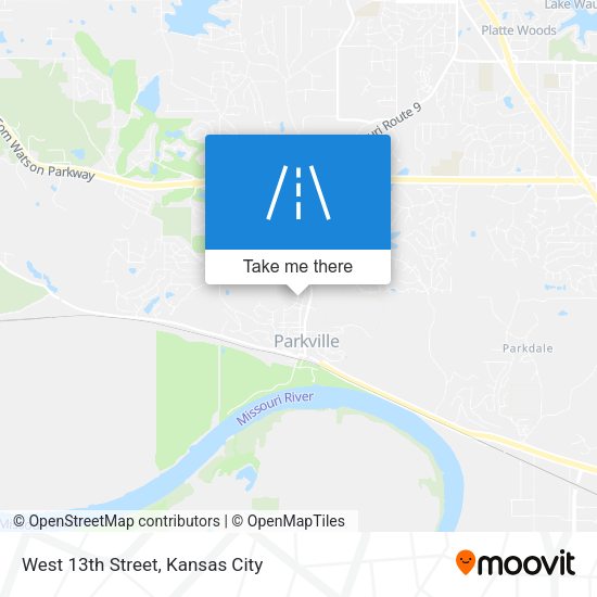 Mapa de West 13th Street