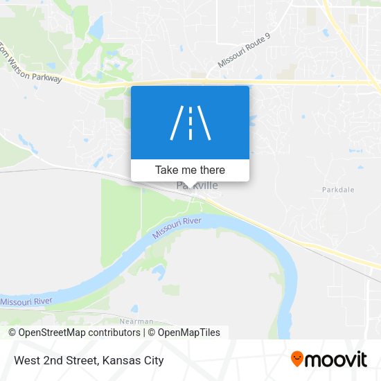 West 2nd Street map