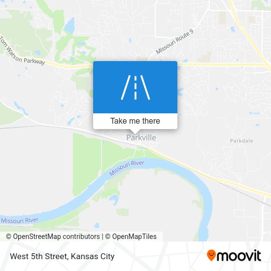 West 5th Street map