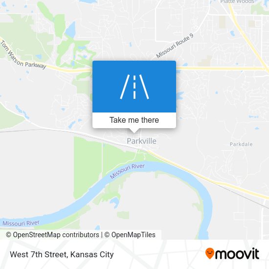 West 7th Street map