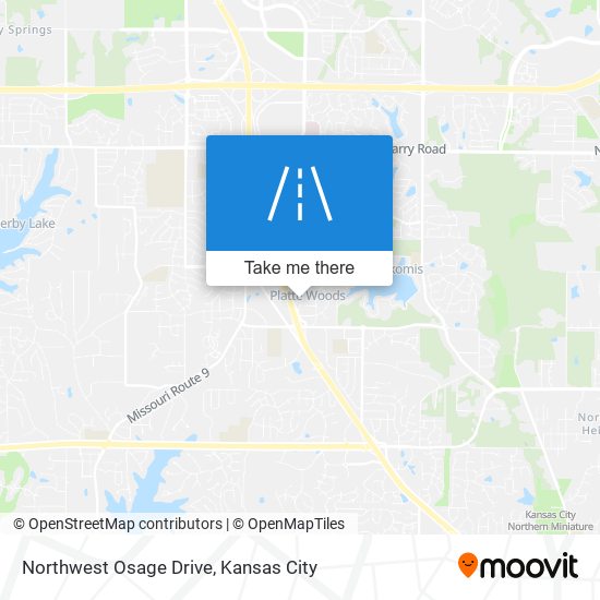 Northwest Osage Drive map