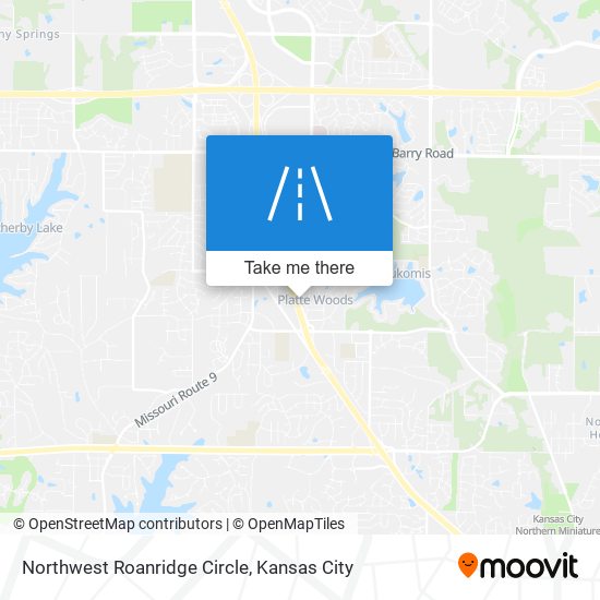 Northwest Roanridge Circle map