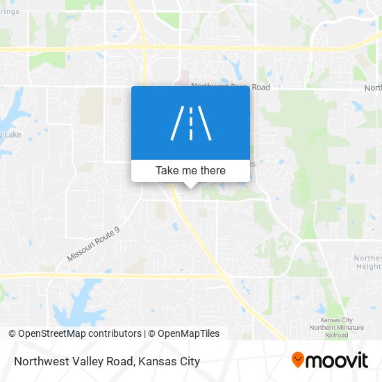 Northwest Valley Road map