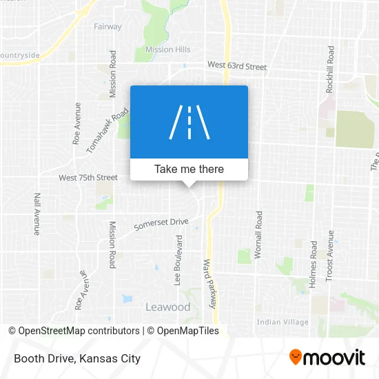 Booth Drive map