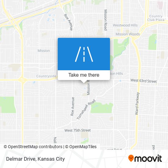 Delmar Drive map