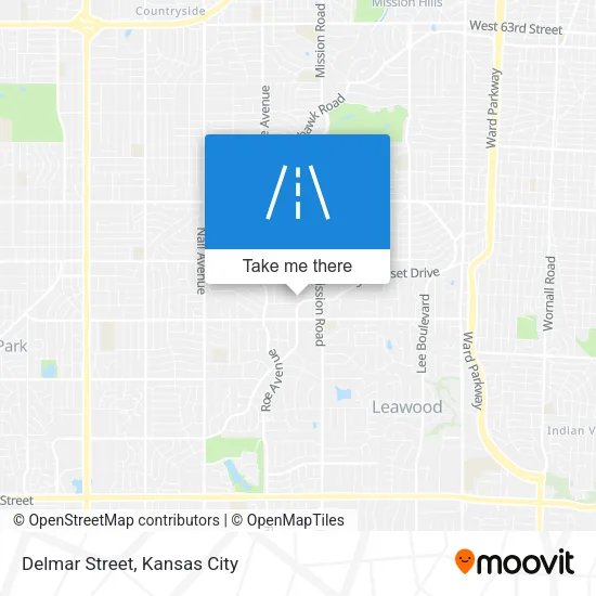 Delmar Street map