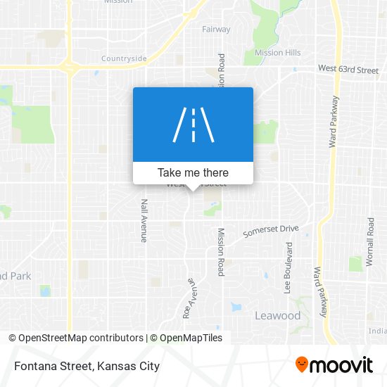 Fontana Street map