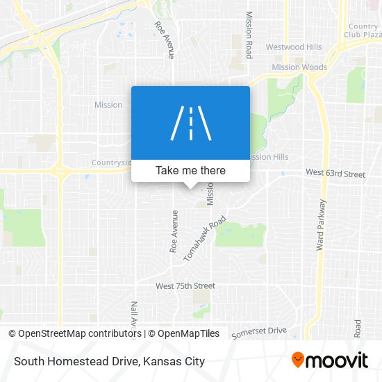 South Homestead Drive map