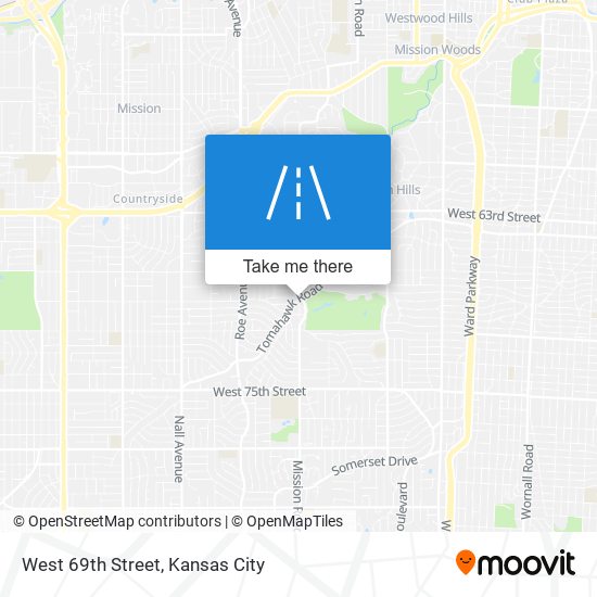 West 69th Street map