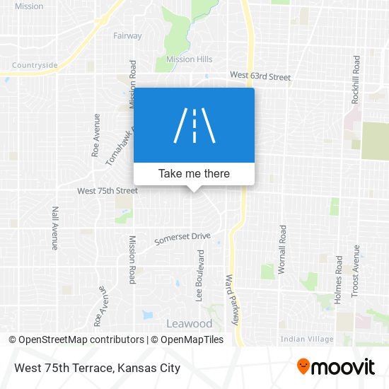 Mapa de West 75th Terrace