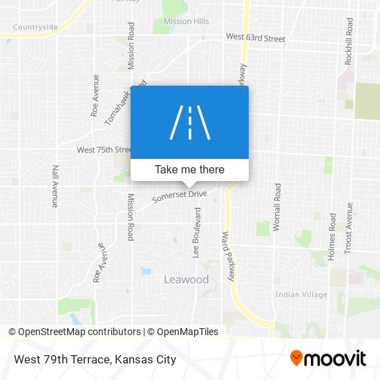 Mapa de West 79th Terrace