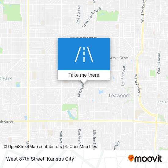 West 87th Street map
