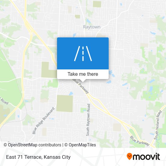Mapa de East 71 Terrace