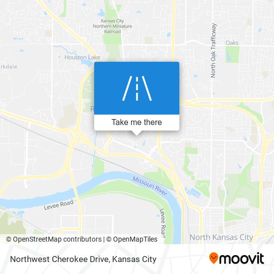 Northwest Cherokee Drive map