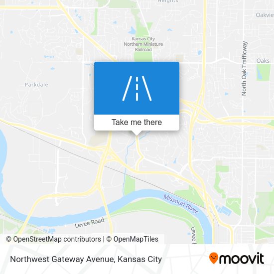 Mapa de Northwest Gateway Avenue