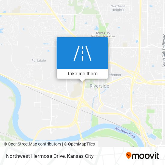 Northwest Hermosa Drive map