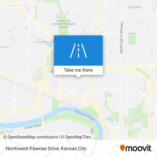 Northwest Pawnee Drive map