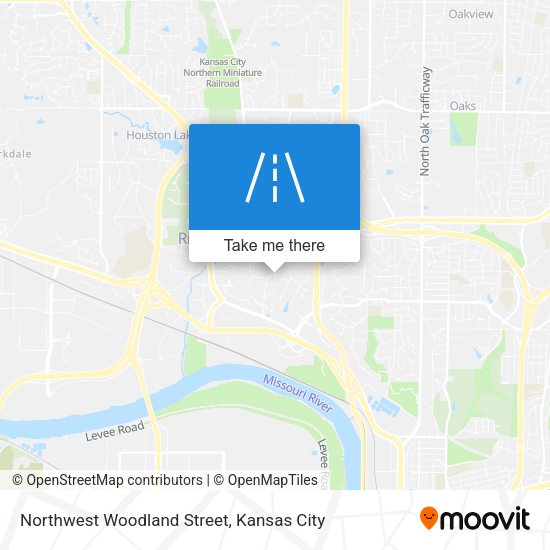 Mapa de Northwest Woodland Street