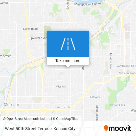 West 50th Street Terrace map