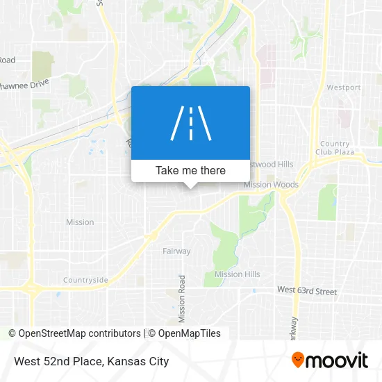 Mapa de West 52nd Place
