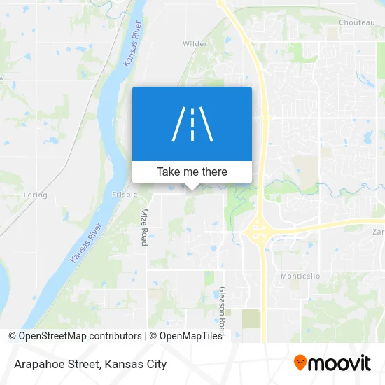 Arapahoe Street map