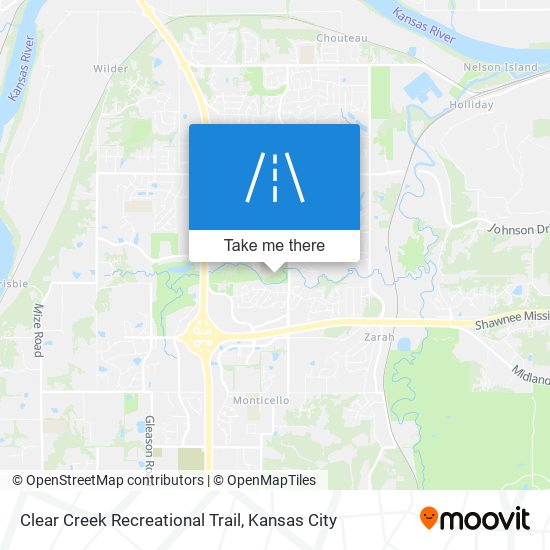 Clear Creek Recreational Trail map