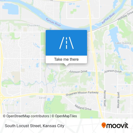 South Locust Street map