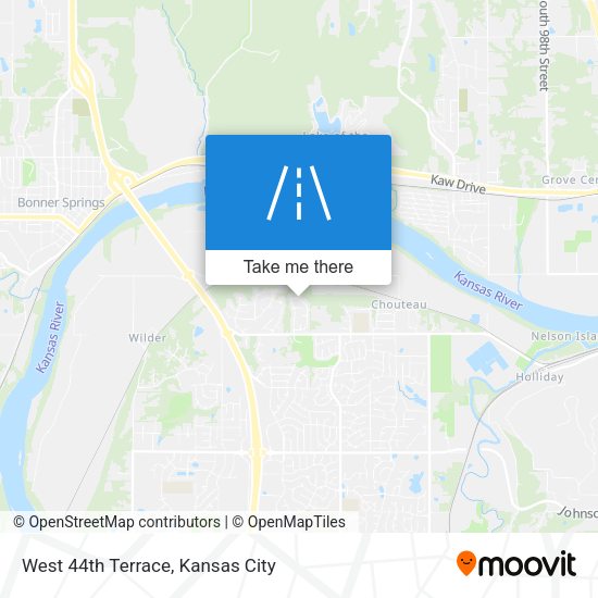West 44th Terrace map