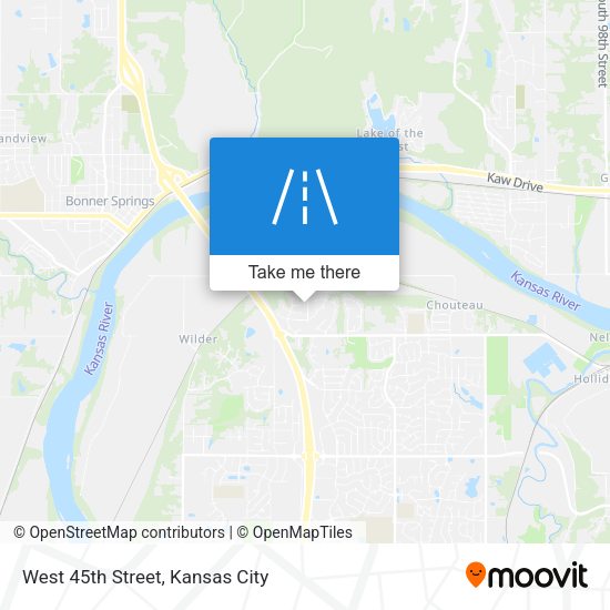 West 45th Street map