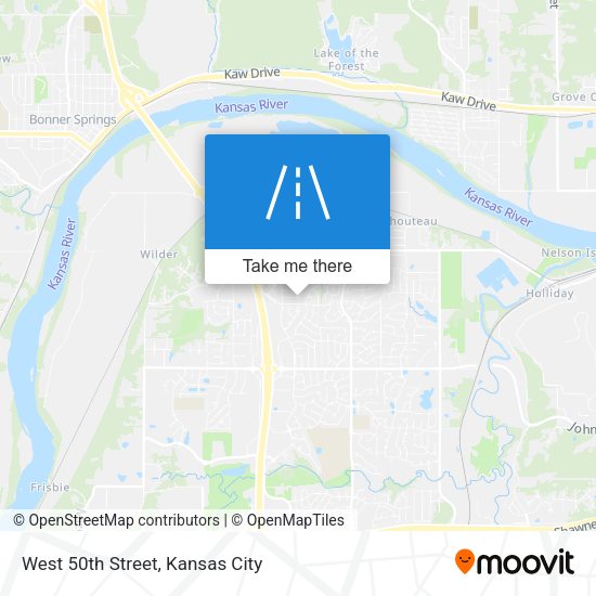 West 50th Street map