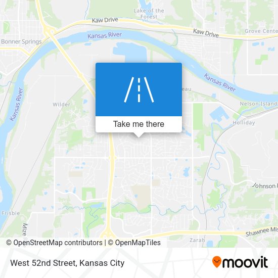West 52nd Street map