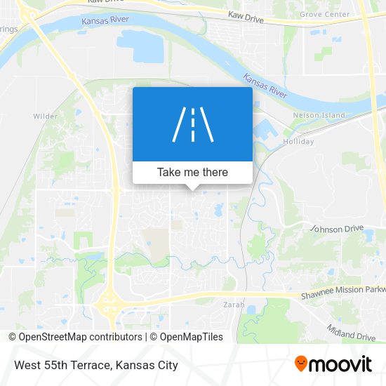 West 55th Terrace map