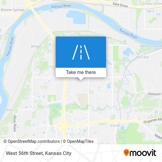 West 56th Street map