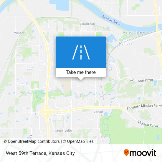 West 59th Terrace map