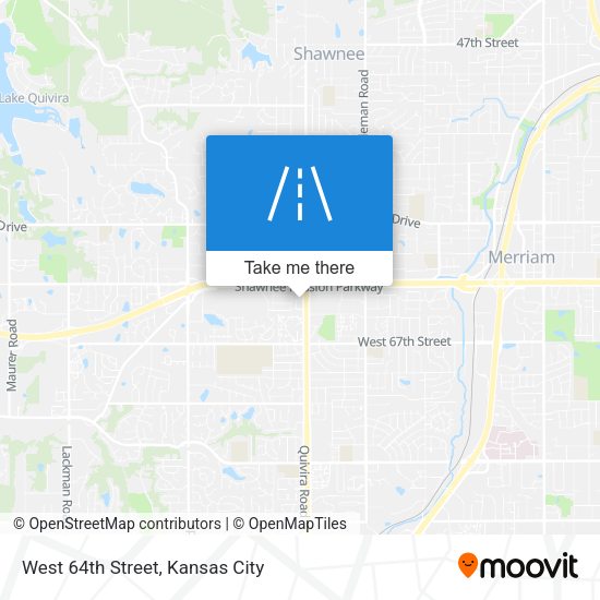 Mapa de West 64th Street