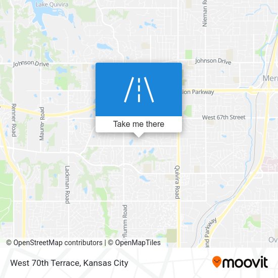 West 70th Terrace map