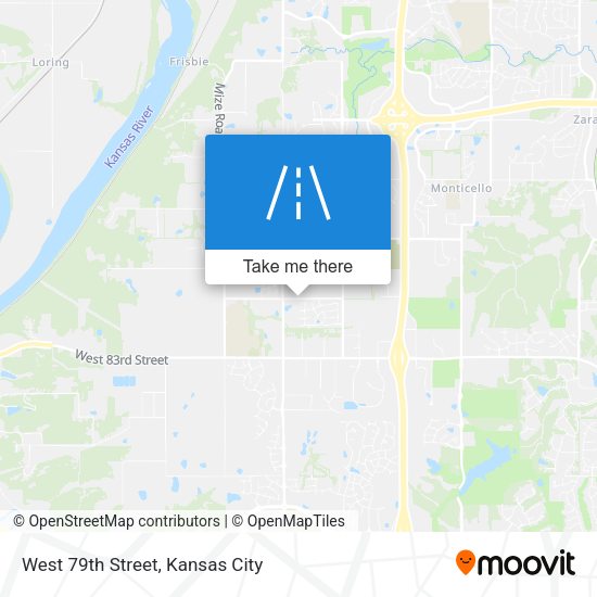 West 79th Street map