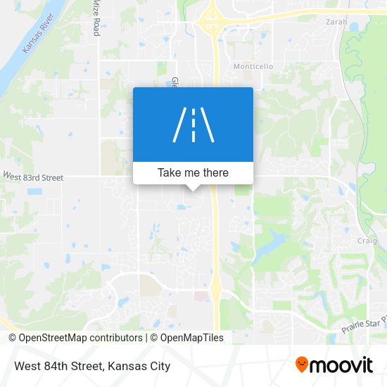 West 84th Street map