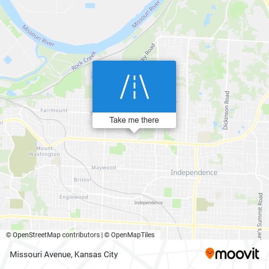 Missouri Avenue map