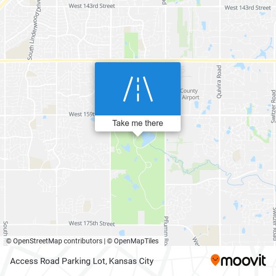 Access Road Parking Lot map