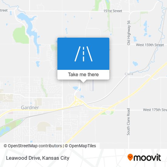 Leawood Drive map