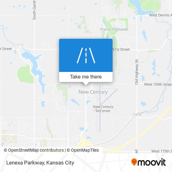 Lenexa Parkway map