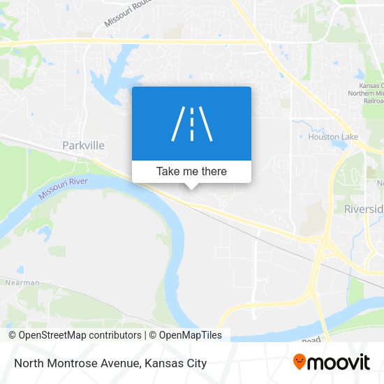North Montrose Avenue map