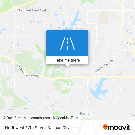 Northwest 67th Street map