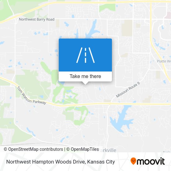 Mapa de Northwest Hampton Woods Drive