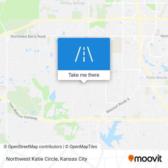 Northwest Katie Circle map