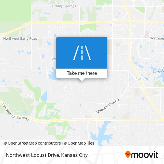 Northwest Locust Drive map